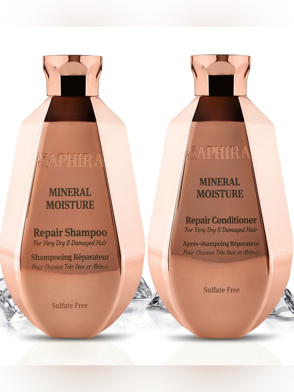 Saphira Mineral Moisture Shampoo & Conditioner Duo for Very Dry / Damaged Hair